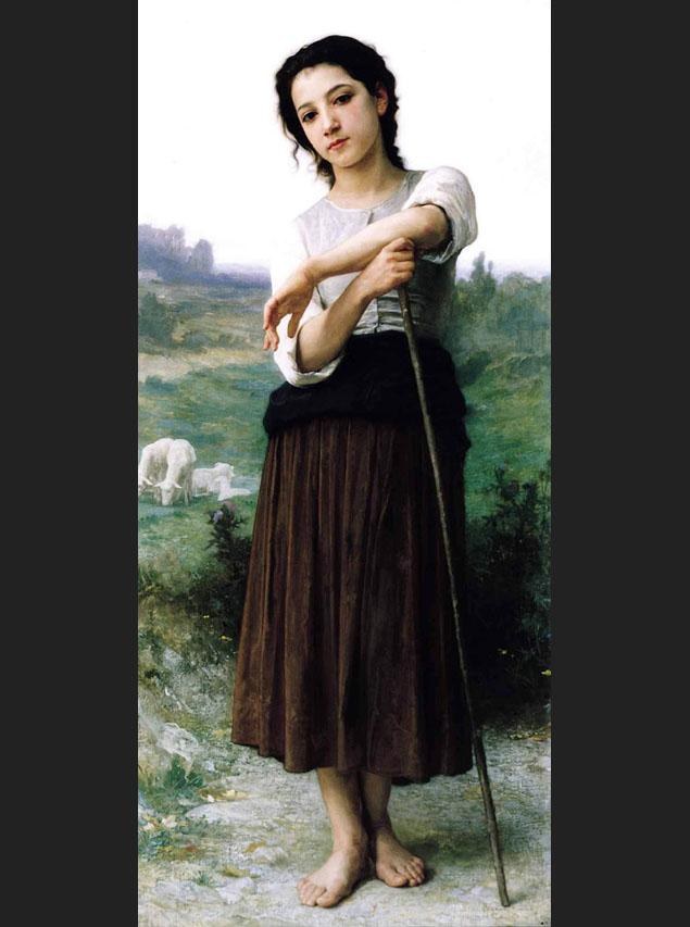 William Bouguereau Jeune Bergere Debout